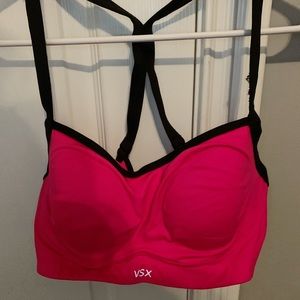 Victoria Secret Pink Racerback Lined Sports Bra